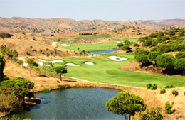 Golf course heading into the distance